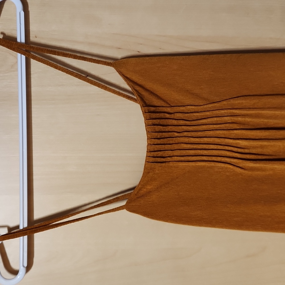 Zara Rust texture Dress - Picture 3 of 6